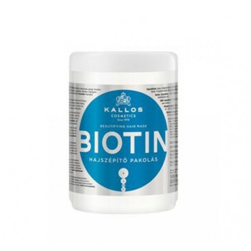 KALLOS BIOTIN BEAYTIFYING ΜΑΣΚΑ ΜΑΛΛΙΩΝ 1000ml ΓΙΑ ΛΕΠΤΑ ΚΑΙ ΘΑΜΠΑ ΜΑΛΛΙΑ