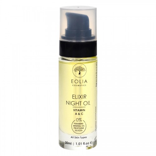 Θρεπτικό λάδι προσώπου Elixir Night Oil Eolia Cosmetics 30ml