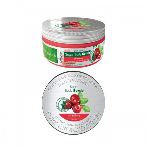 UNION NATURALIS SUGAR BODY SCRUB -ΣΩΜΑΤΟΣ CRANBERRY 300g