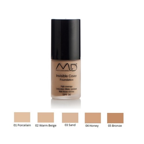 MD Professionnel Invisible Cover Foundation SPF30 05 Bronze 15ml