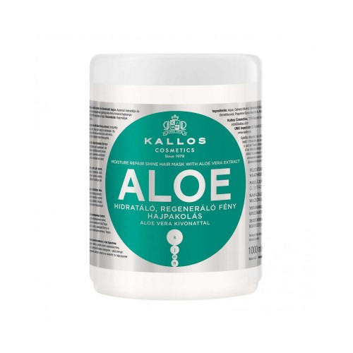 Μάσκα Μαλλιών Kallos Aloe Vera Repair Shine Mask - με Αλόη για ταλαιπωρημένα μαλλιά 1000ml