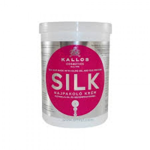 KALLOS SILK ΜΑΣΚΑ ΜΑΛΛΙΩΝ 1000ml ΜΕ ΜΕΤΑΞΙ ΓΙΑ ΞΗΡΑ ΚΑΙ ΑΔΥΝΑΜΑ ΜΑΛΛΙΑ