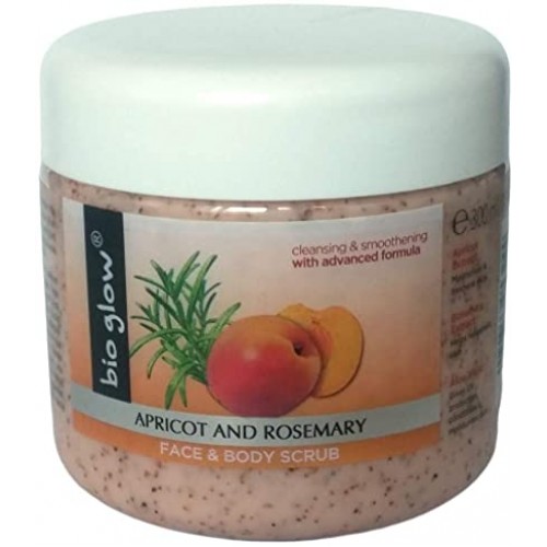 Bio Glow Scrub Προσώπου & Σώματος Βερίκοκο και Δενδρολίβανο  500ml